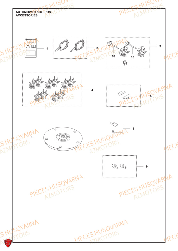 Accessoires HUSQVARNA PIECES 560 EPOS ROBOT TONDEUSE HUSQVARNA