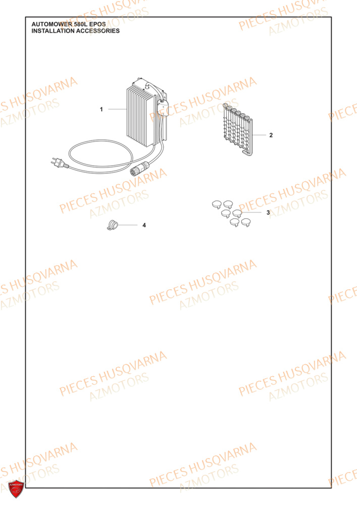 Accessoires D Installation HUSQVARNA PIECES 580L EPOS ROBOT TONDEUSE HUSQVARNA