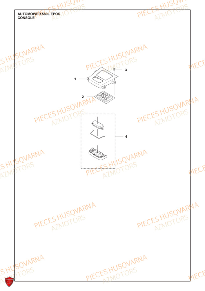 Console HUSQVARNA PIECES 580L EPOS ROBOT TONDEUSE HUSQVARNA