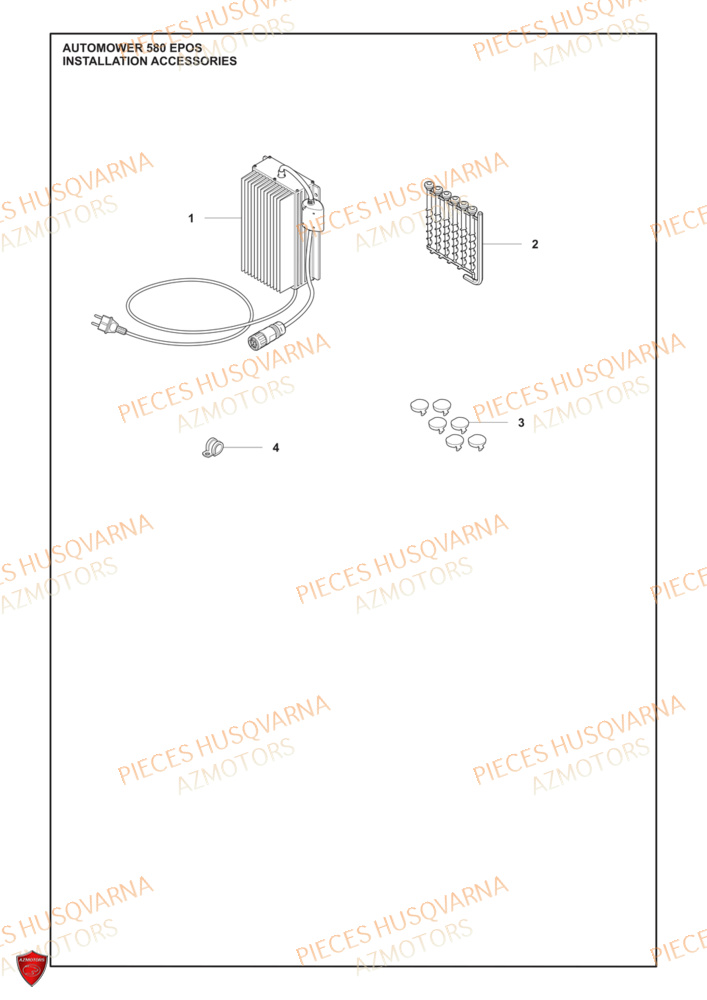 Accessoires D Installation HUSQVARNA PIECES 580 EPOS ROBOT TONDEUSE HUSQVARNA