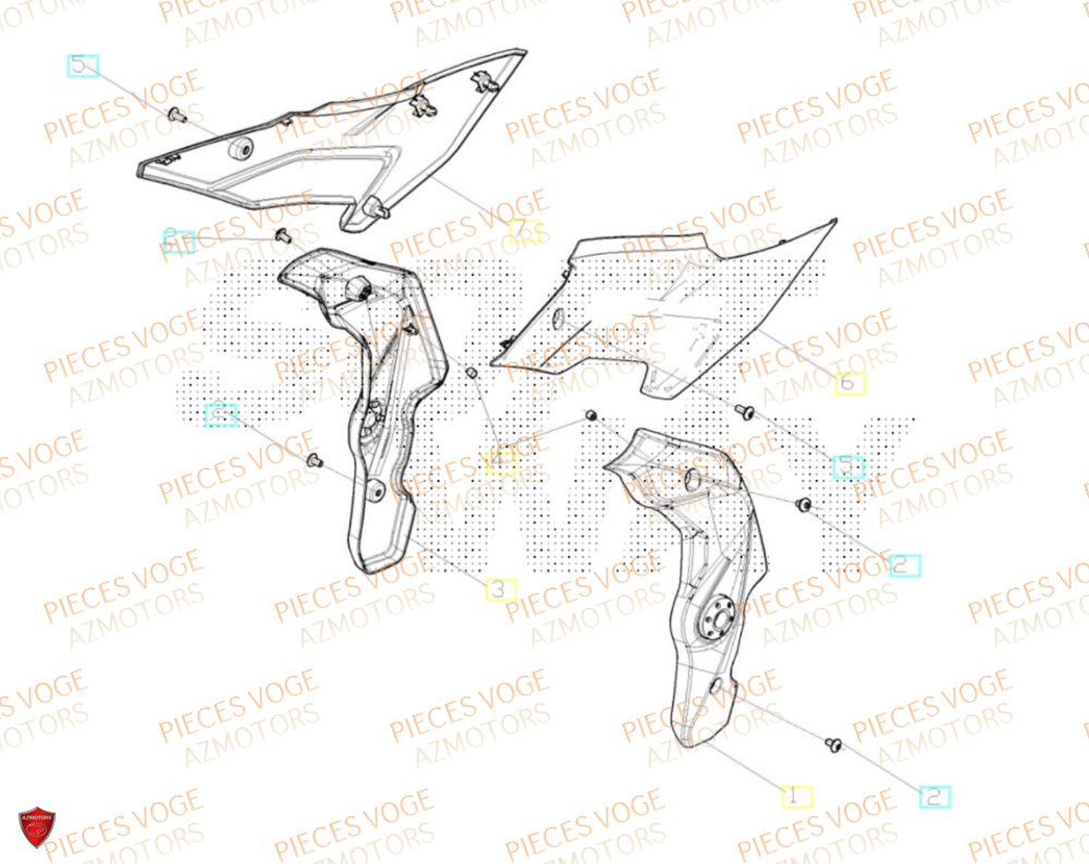 Cache Sous Selle VOGE Pieces VOGE 625R EURO 5+