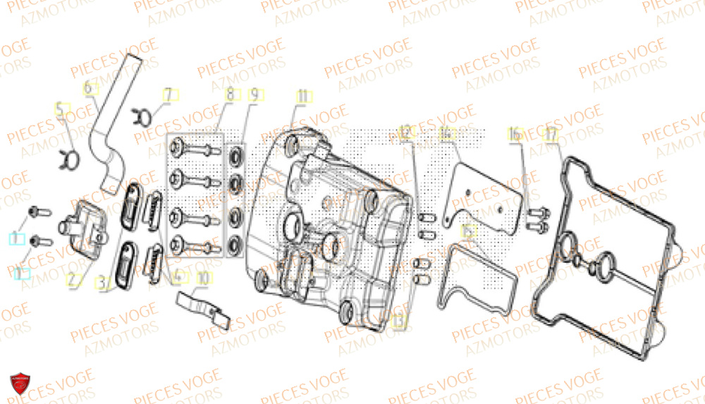 Couvre Culasse VOGE Pieces VOGE 625R EURO 5+