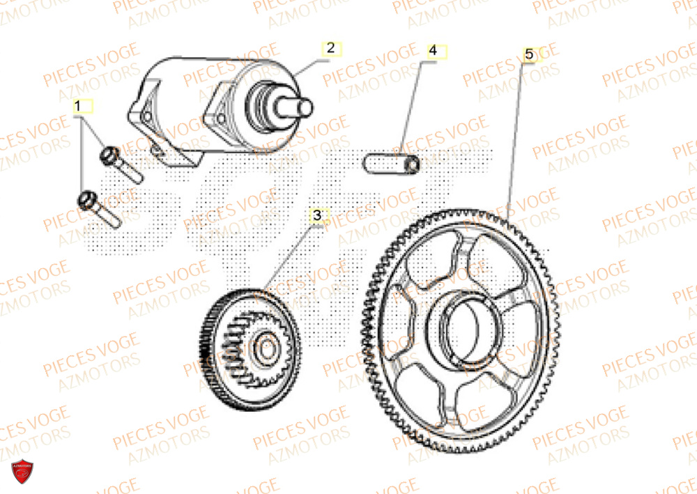 Demarreur VOGE Pieces VOGE 625R EURO 5+