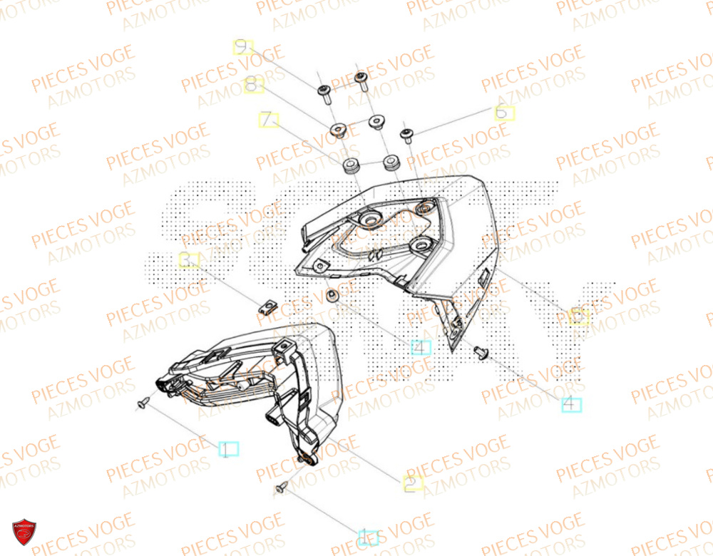 Feu Arriere VOGE Pieces VOGE 625R EURO 5+