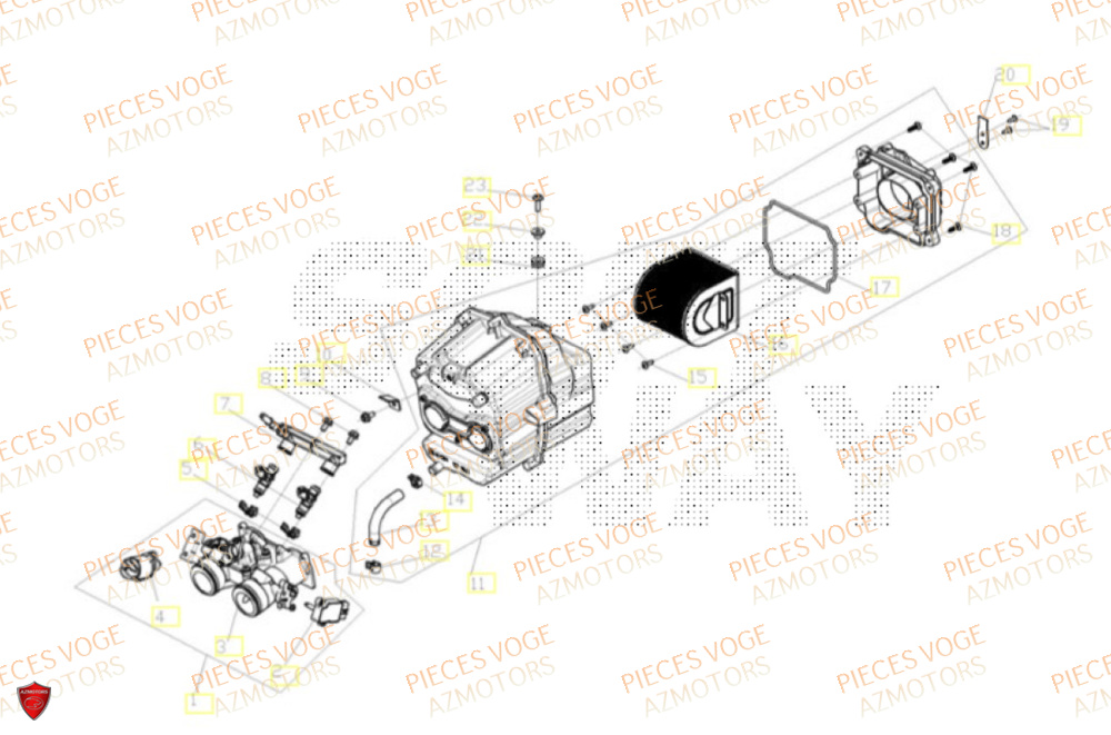 Filtre A Air VOGE Pieces VOGE 625R EURO 5+