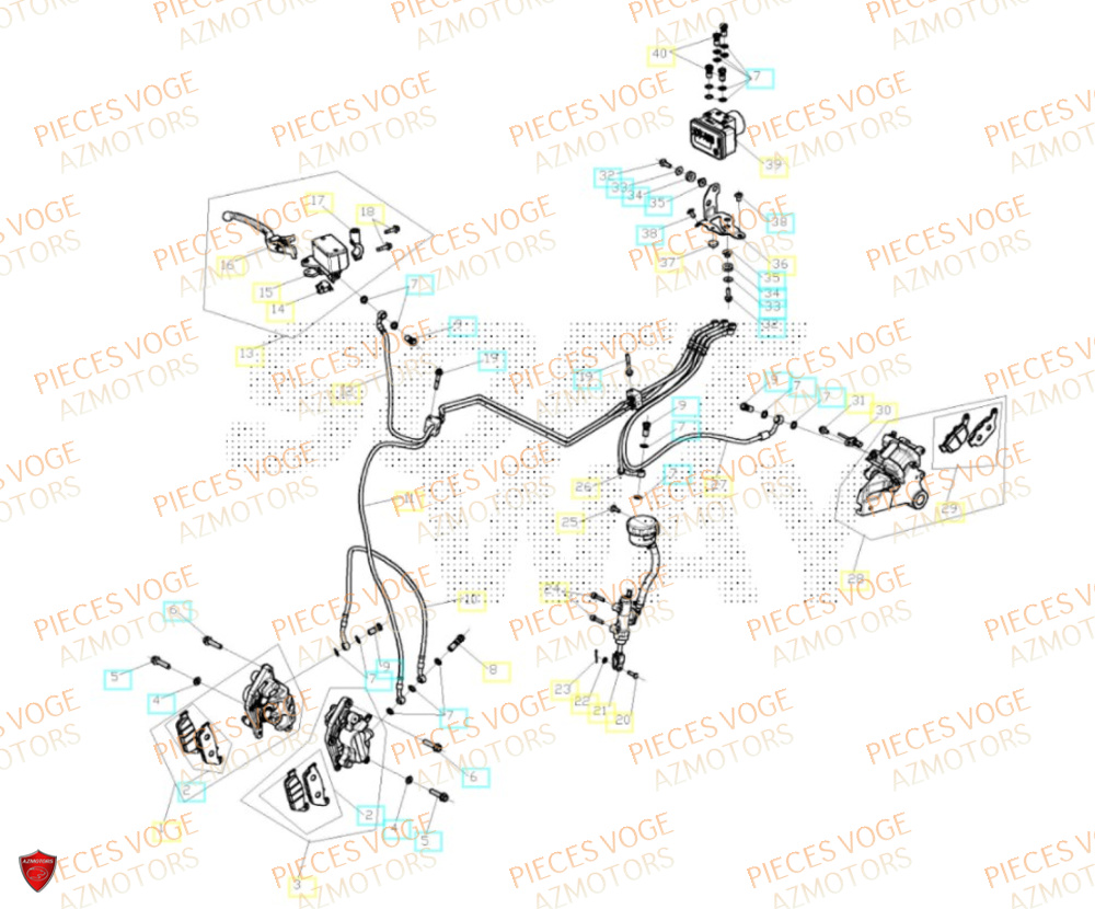 Freins VOGE Pieces VOGE 625R EURO 5+