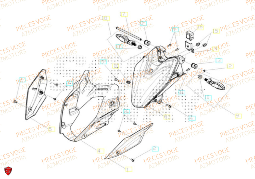 Phare Avant VOGE Pieces VOGE 625R EURO 5+