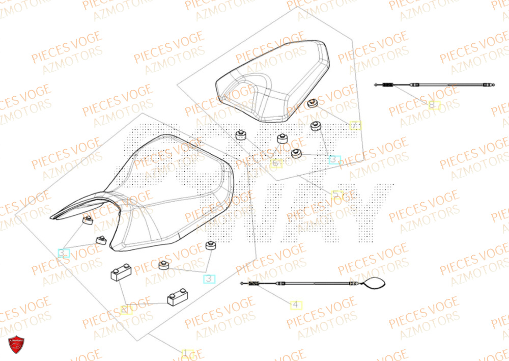 Selle VOGE Pieces VOGE 625R EURO 5+