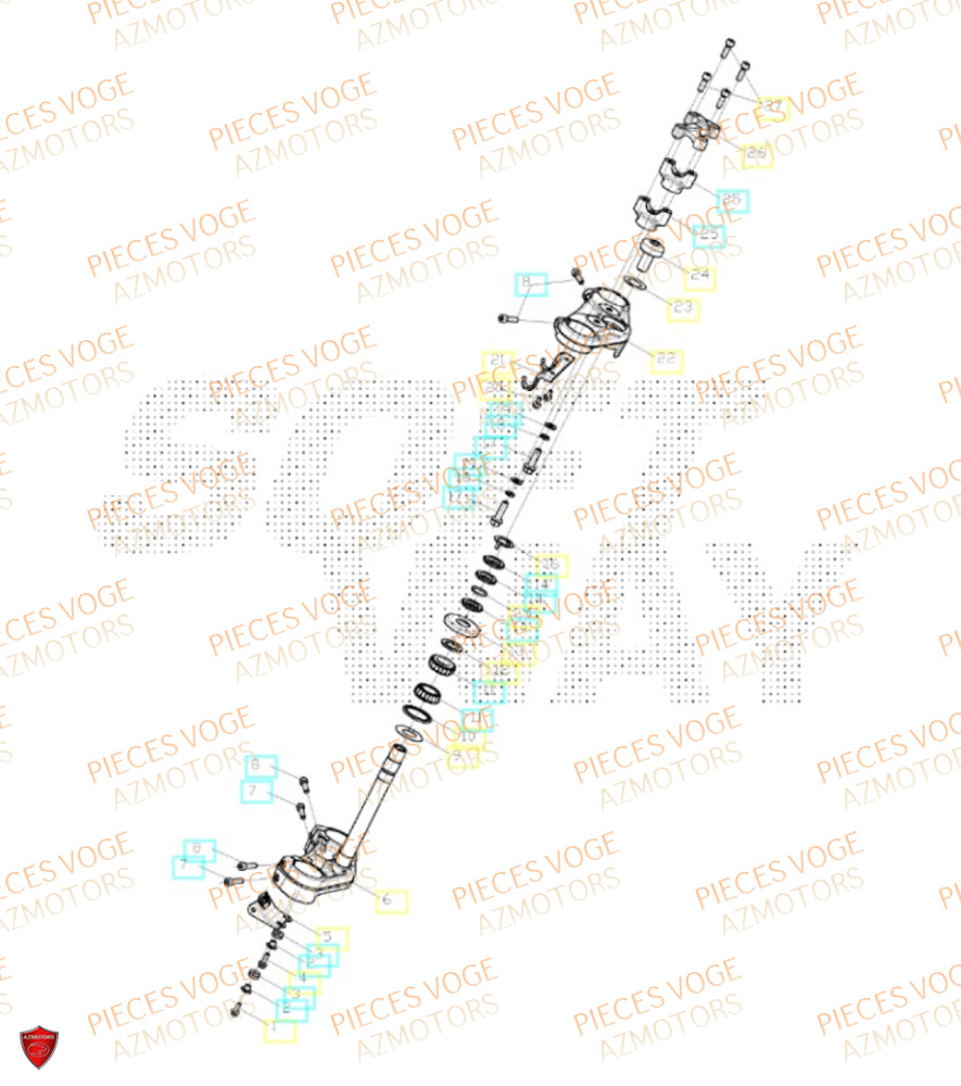 Te De Fourche VOGE Pieces VOGE 625R EURO 5+