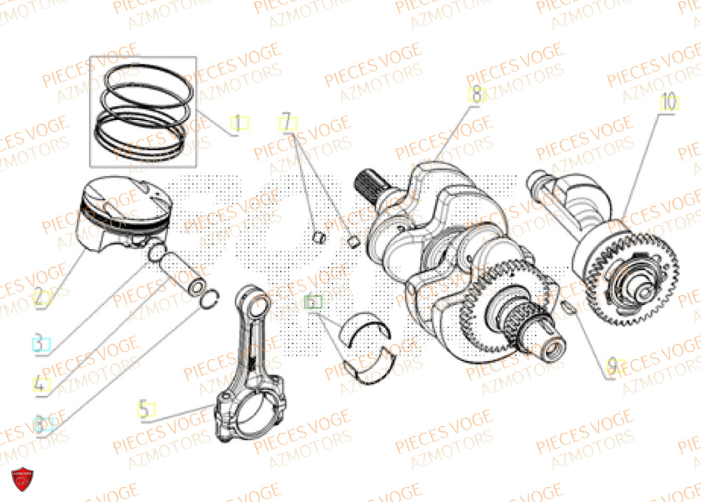 Vilebrequin VOGE Pieces VOGE 625R EURO 5+