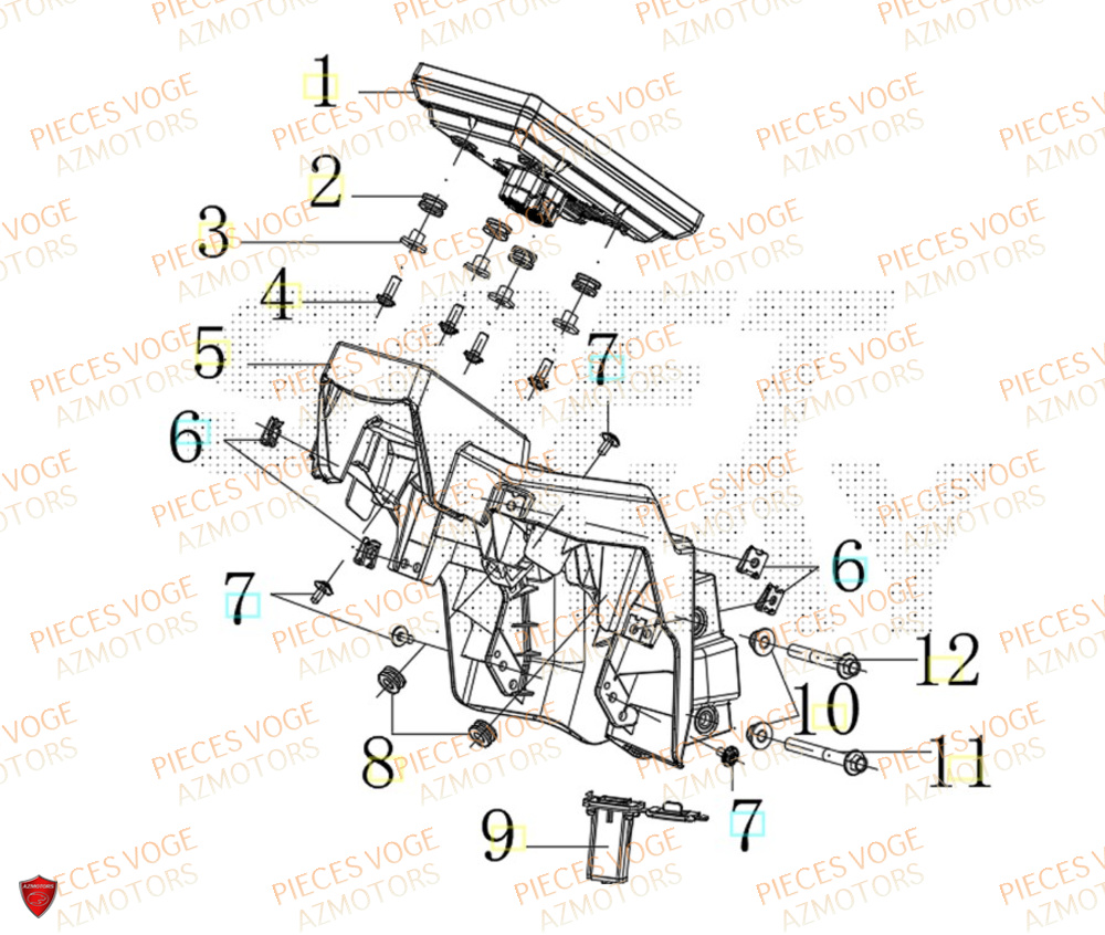 Compteur VOGE Pièces VOGE 800 DS RALLY EURO5+
