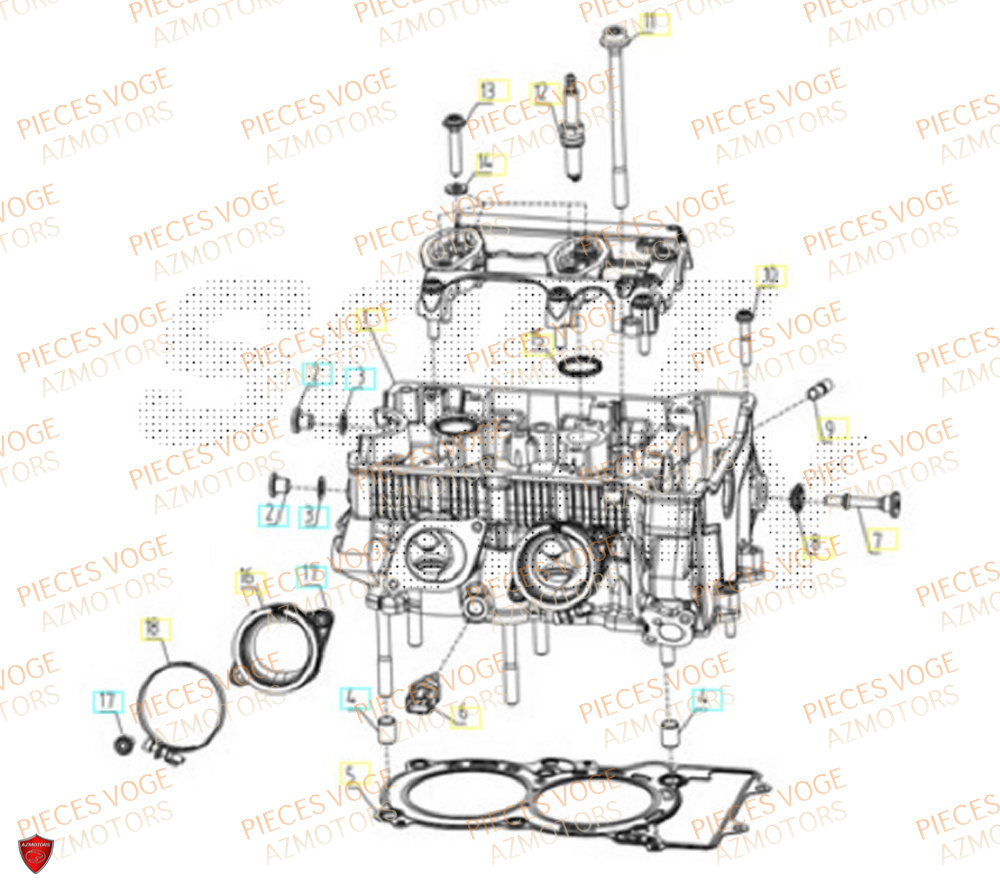 Culasse VOGE Pièces VOGE 800 DS RALLY EURO5+