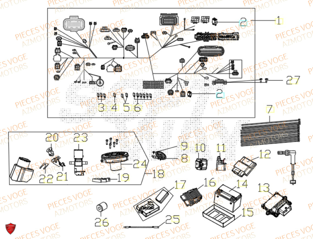 Equipement Electrique VOGE Pièces VOGE 800 DS RALLY EURO5+