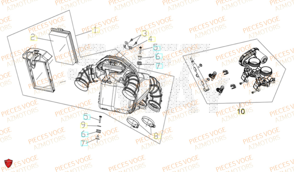 Filtre A Air VOGE Pièces VOGE 800 DS RALLY EURO5+