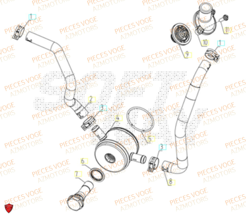 Radiateur D Huile VOGE Pièces VOGE 800 DS RALLY EURO5+