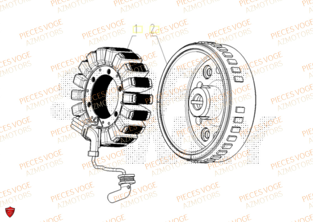Stator VOGE Pièces VOGE 800 DS RALLY EURO5+