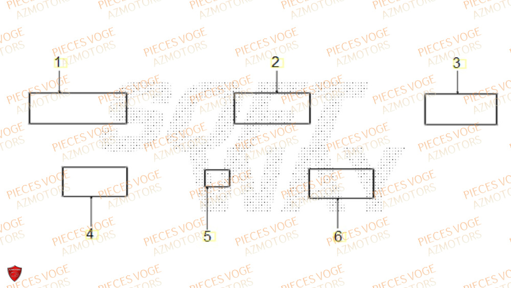 Stickers VOGE Pièces VOGE 800 DS RALLY EURO5+