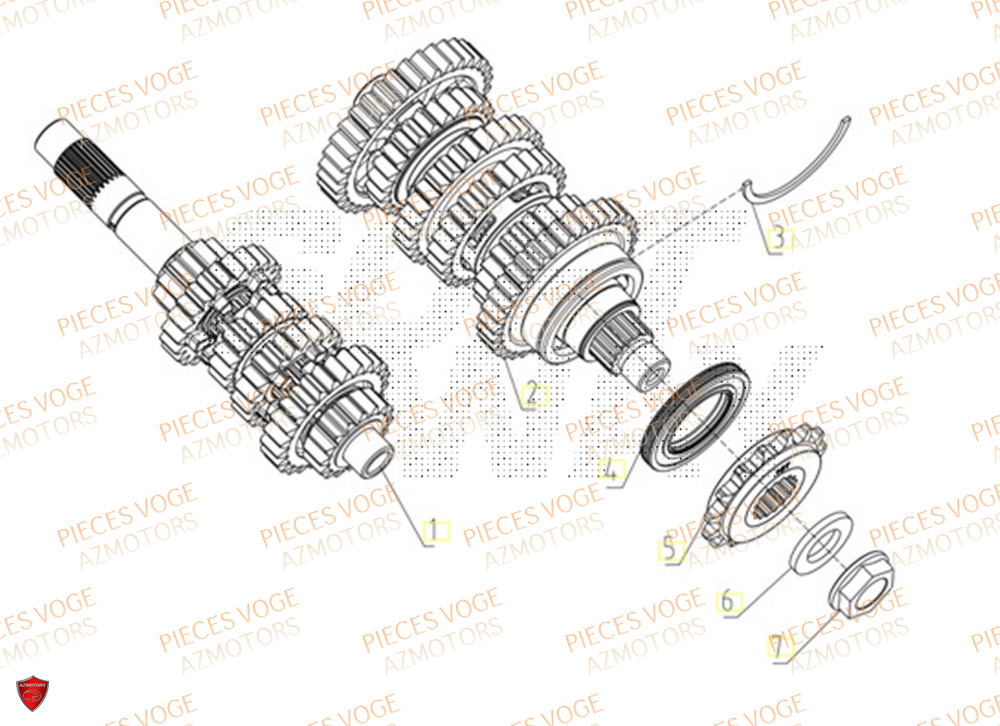 Transmission VOGE Pièces VOGE 800 DS RALLY EURO5+