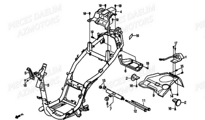 CADRE DAELIM A FOUR 50CC 06