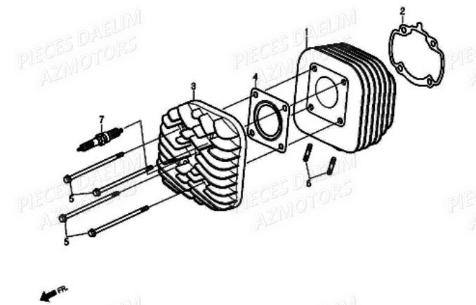 CYLINDRE DAELIM A FOUR 50CC 06