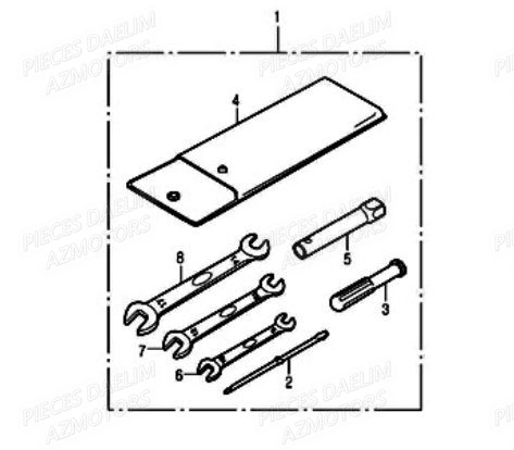 Outils DAELIM Pièces Scooter DAELIM A-FOUR 50cc 2T 2005/2006
