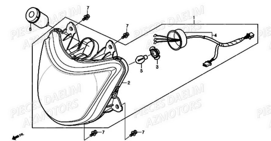 PHARE AVANT DAELIM A FOUR 50CC 06