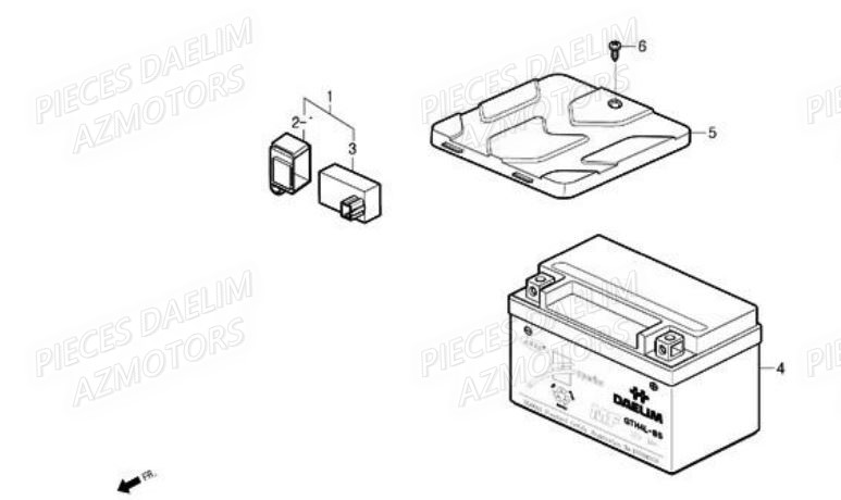 BATTERIE DAELIM A FOUR 50CC 07