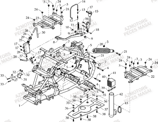 Chassis MASAI Pièces Quad A333 - A333 ULTIMATE