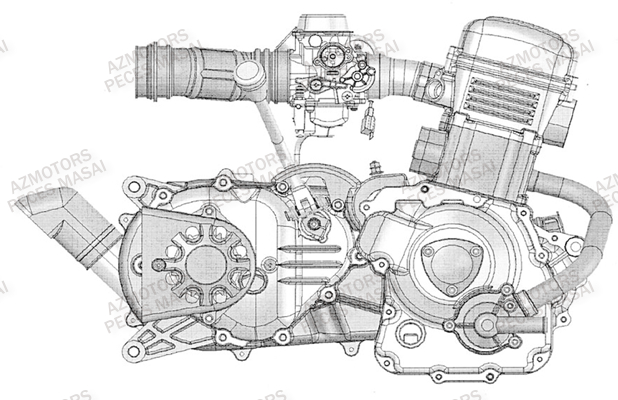 Moteur Complet MASAI Pièces Quad A333 - A333 ULTIMATE