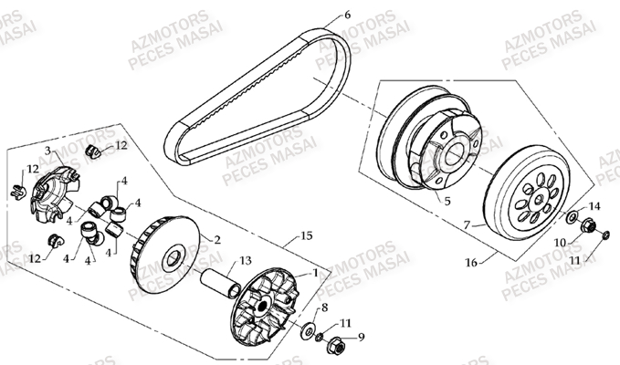 VARIATEUR AZMOTORS A333