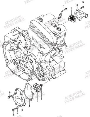 Pompe A Eau MASAI Pieces Quad A450 / A450 ULTIMATE