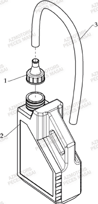 Bidon Liquide Refroidissement AZMOTORS Pièces Quad A460