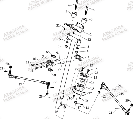 COLONNE DE DIRECTION pour A460