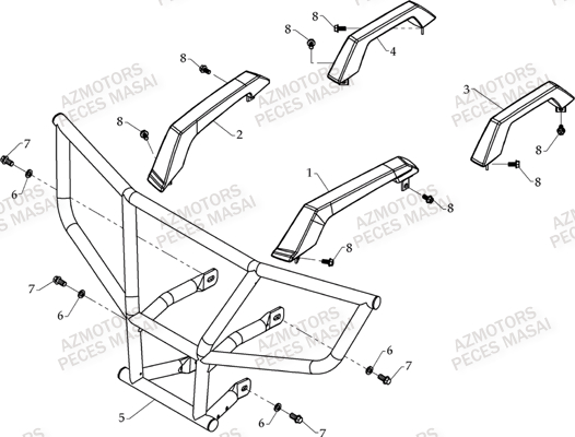 En Option AZMOTORS Pièces Quad A460