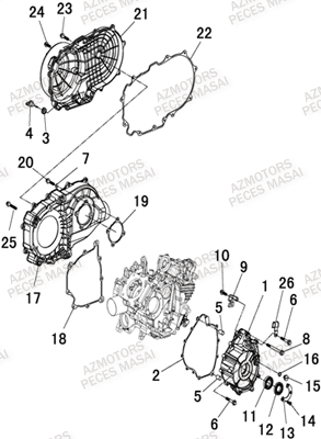 CACHE CARTER AZMOTORS A500 I APRES 2012