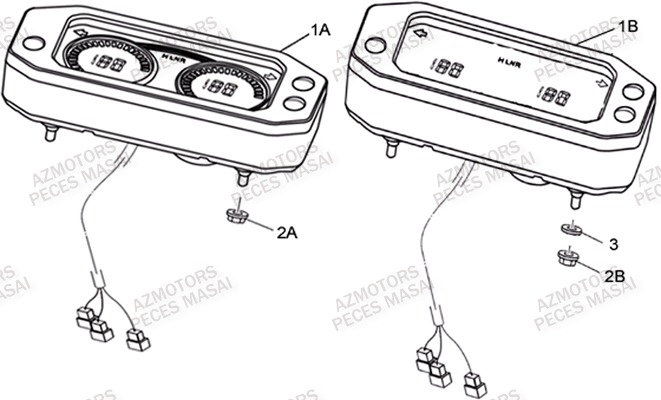 Compteur MASAI Pièces Quad A500i (Apres 2012)