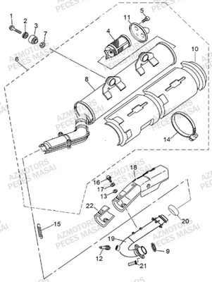 ECHAPPEMENT AZMOTORS A500 I APRES 2012