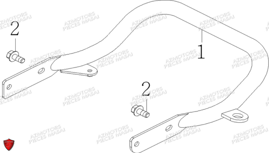 Bumper Arriere MASAI Pieces Quad A50XL [2015]