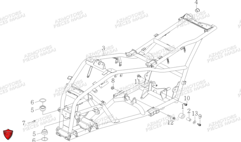 Chassis MASAI Pieces Quad A50XL [2015]