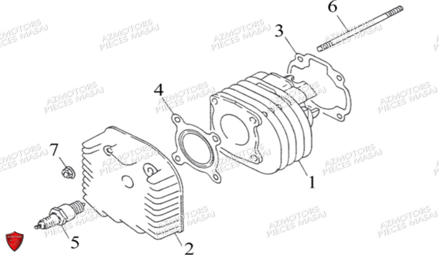 CYLINDRE AZMOTORS A50XL