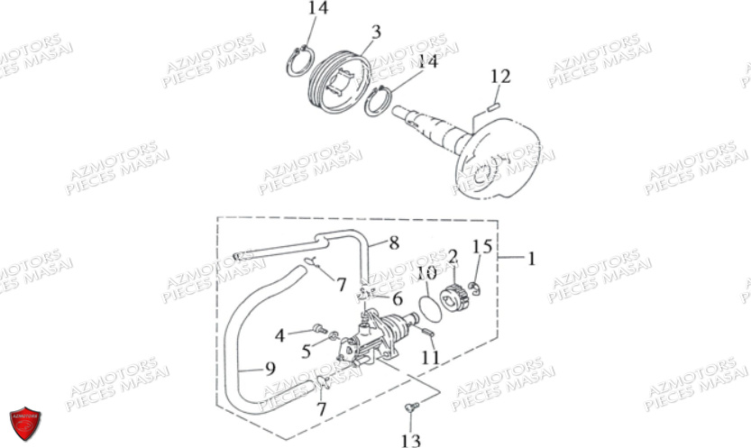 POMPE A HUILE AZMOTORS A50XL