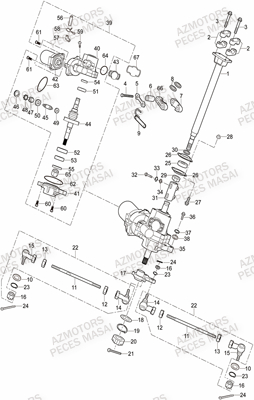 COLONNE DE DIRECTION EPS AZMOTORS A550IX A550IX EPS