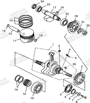 EMBIELLAGE AZMOTORS A550IX A550IX EPS