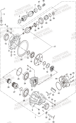 PONT AVANT AZMOTORS A550IX A550IX EPS