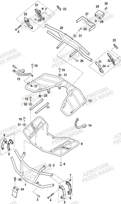 PORTE BAGAGES MASAI A550IX A550IX EPS