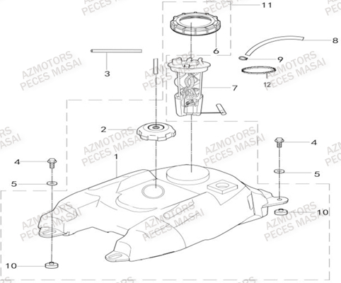 RESERVOIR MASAI A550IX A550IX EPS