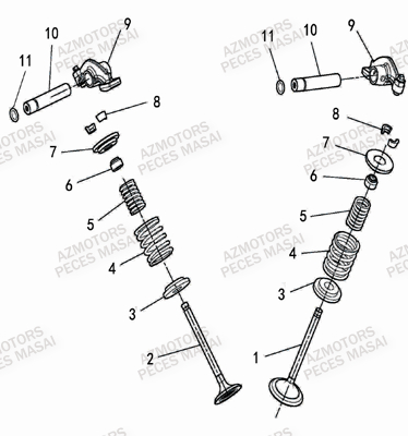 SOUPAPES AZMOTORS A550I A550I EPS