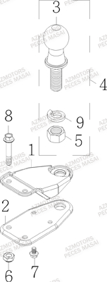 Attelage Option MASAI Pièces Quad A750 INFINITE