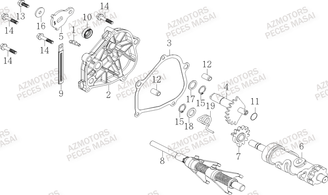 Barillet MASAI Pièces Quad A750 INFINITE