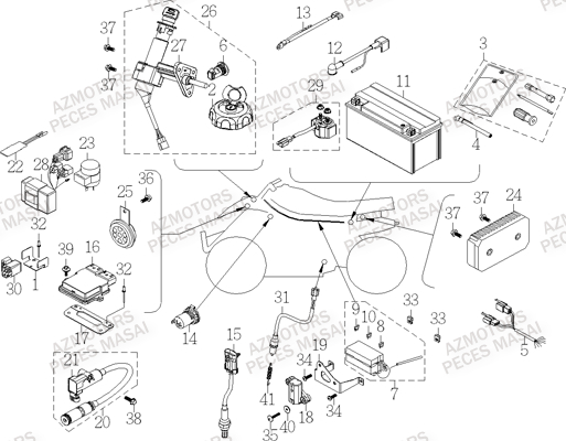 SYSTEME ELECTRIQUE AZMOTORS A750 INFINITE